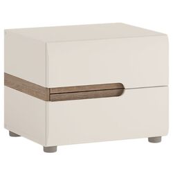 Noptiera Mobhaus Lynatet Typ 96 (White Extra High Gloss/Sonoma Oak Truffle)