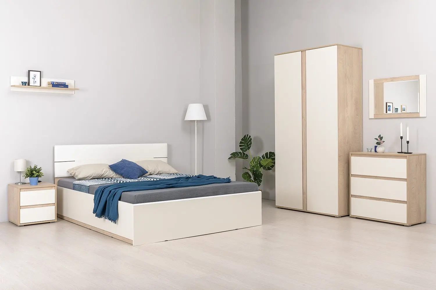 Noptiera Mobi Leya 13.288 (Endgrain Oak Elegant/Almond)