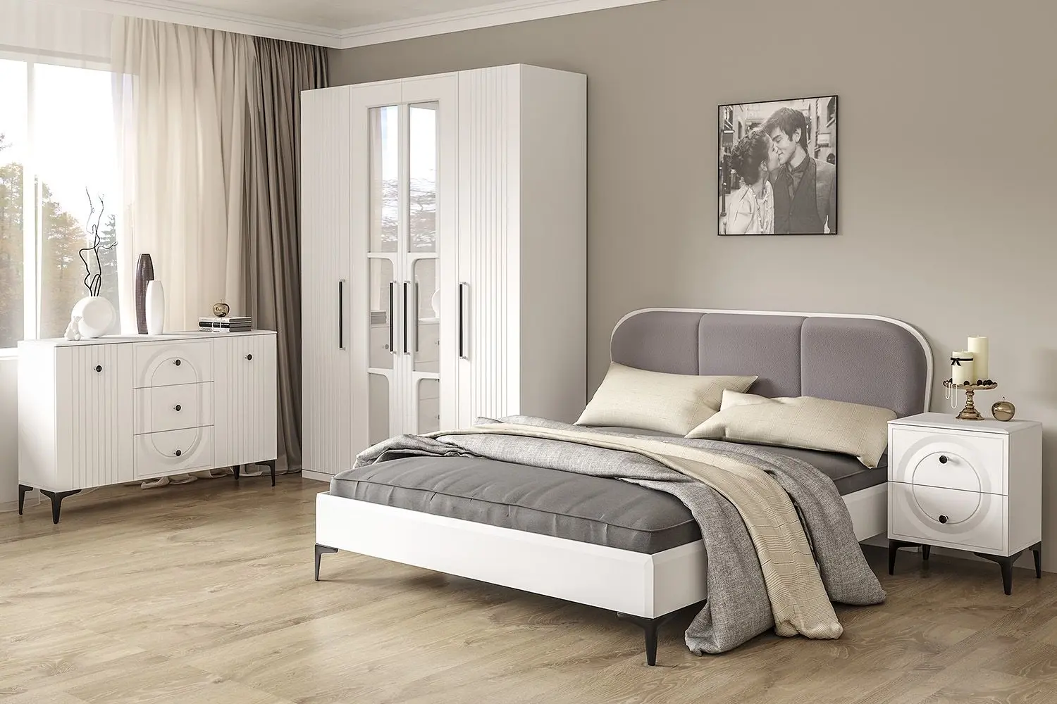 Noptiera Mobi Valensiya 13.291 (White Shagreen)