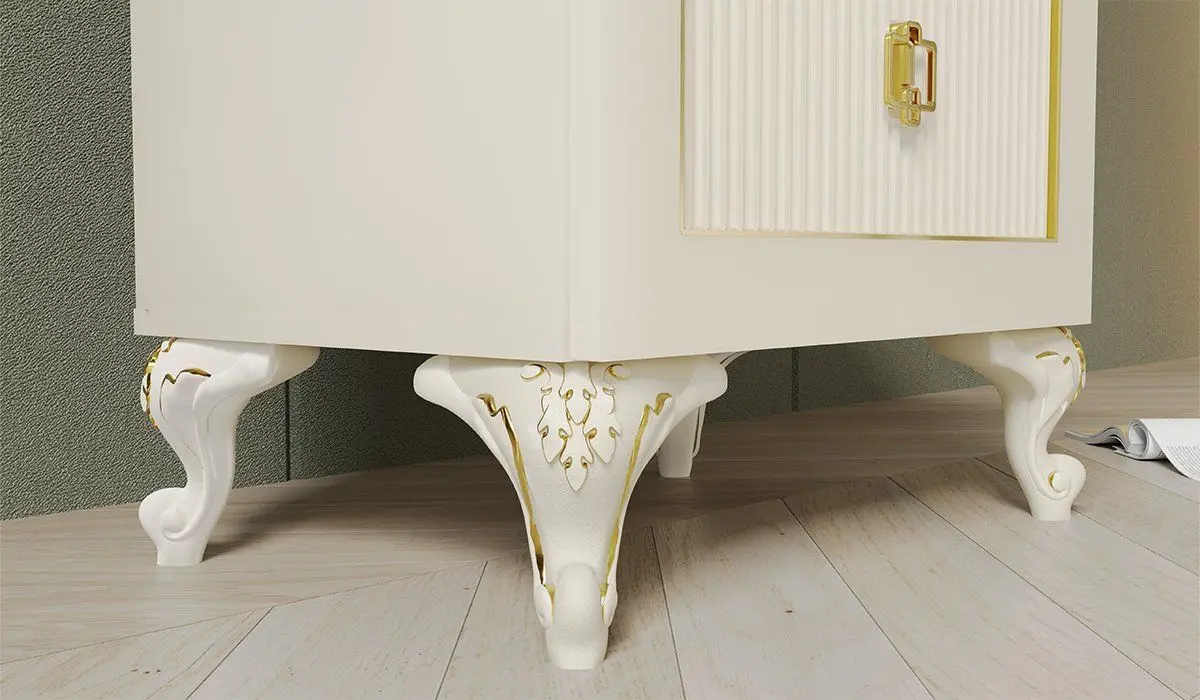 Noptiera ModaLife Hurrem 62 (White/Gold)