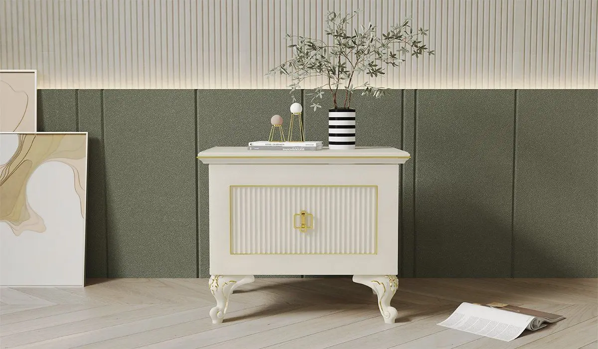 Noptiera ModaLife Hurrem 62 (White/Gold)