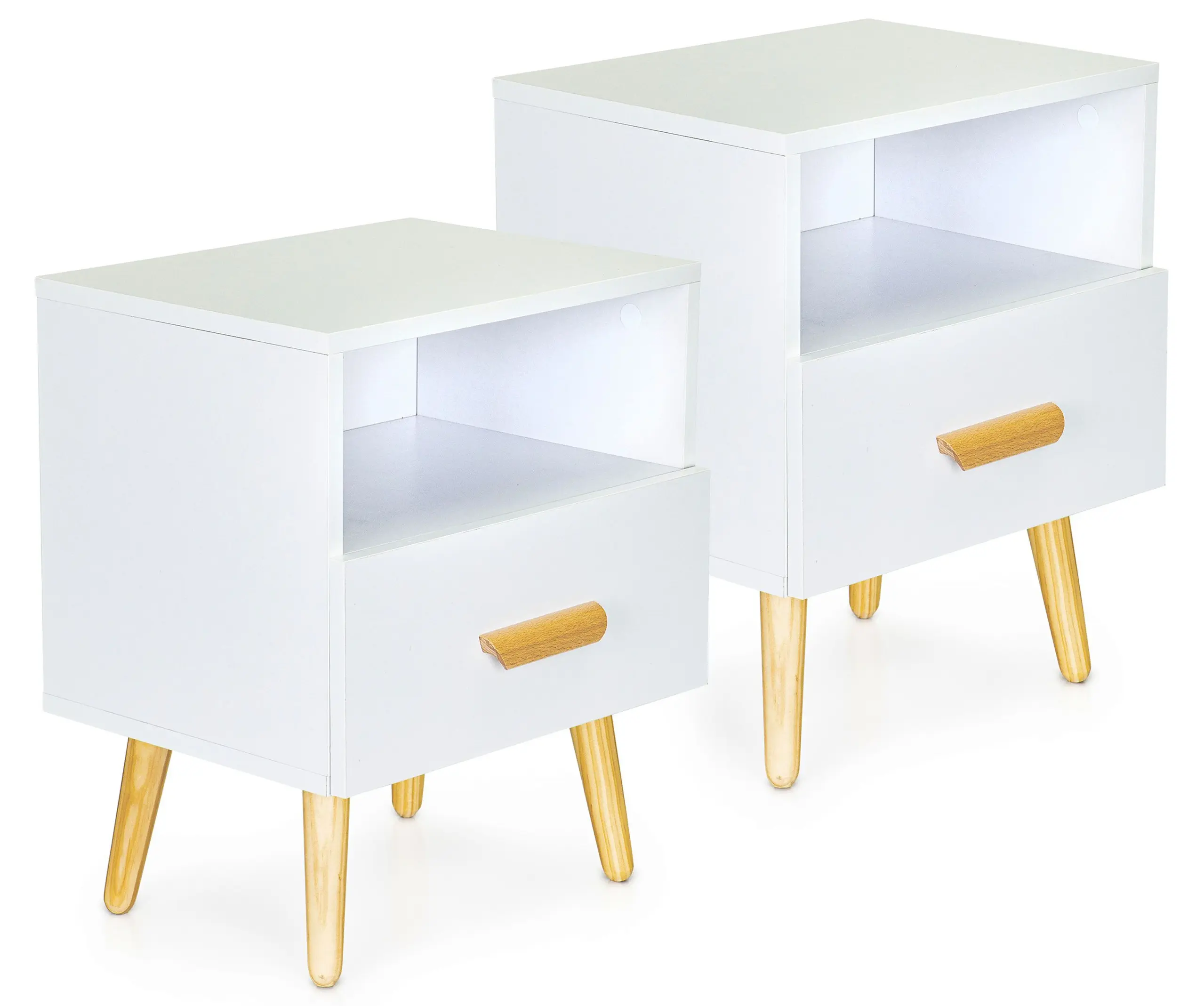 Комплект прикроватных тумбочек Modern Home WYJ-258-2 (White) - 2