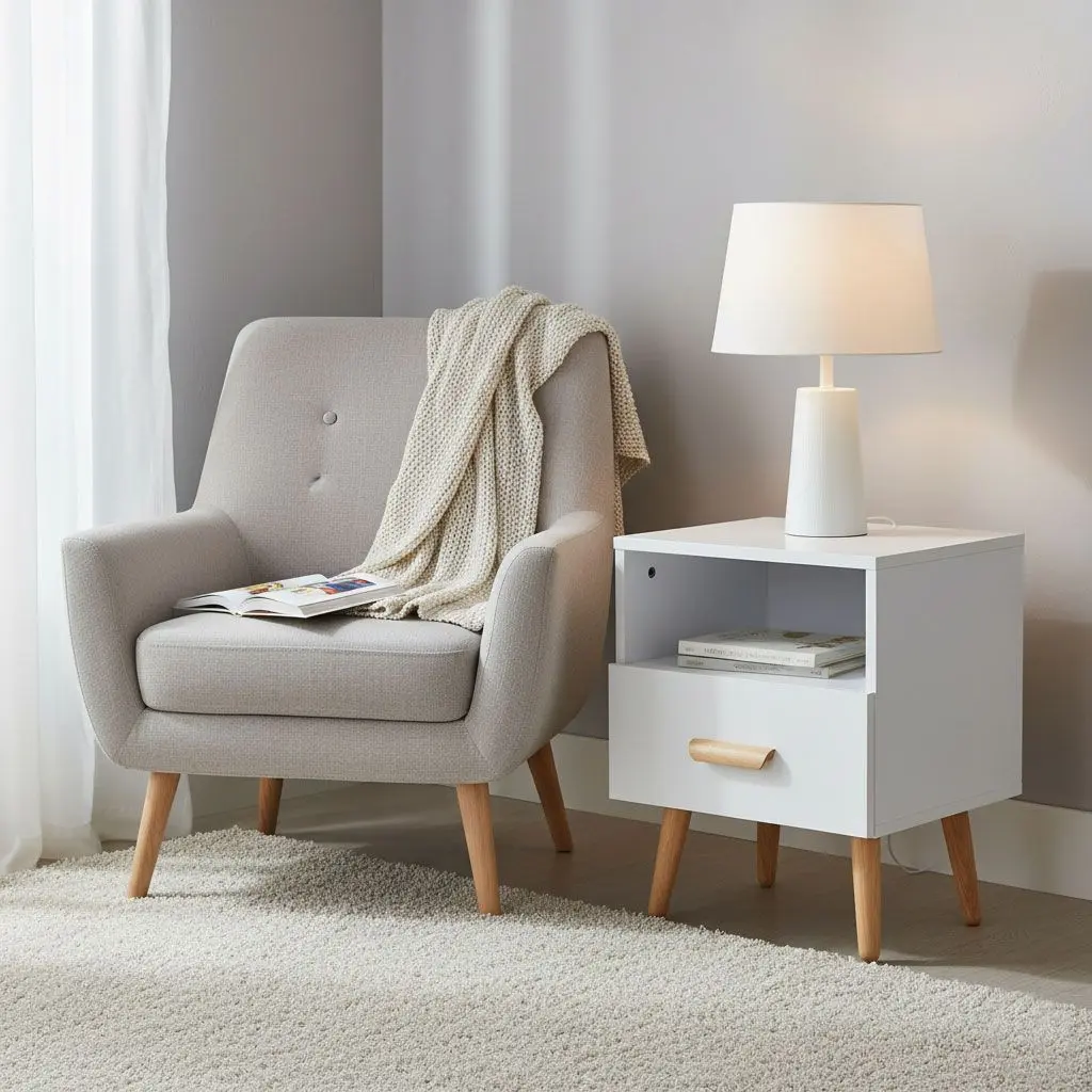 Комплект прикроватных тумбочек Modern Home WYJ-258-2 (White) - 5