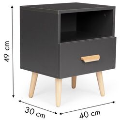 Noptiera Modern Home WYJ-258 (Grey/Oak) Thumb