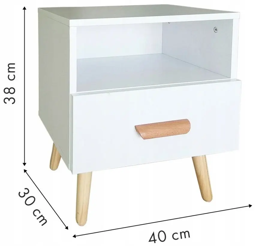 Noptiera Modern Home WYJ-258 (White/Oak)