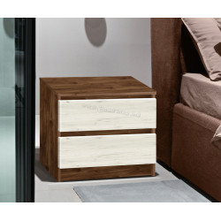 Noptiera Modern Komfi 48cm (Brandy Castello Oak/Craft Oak White)
