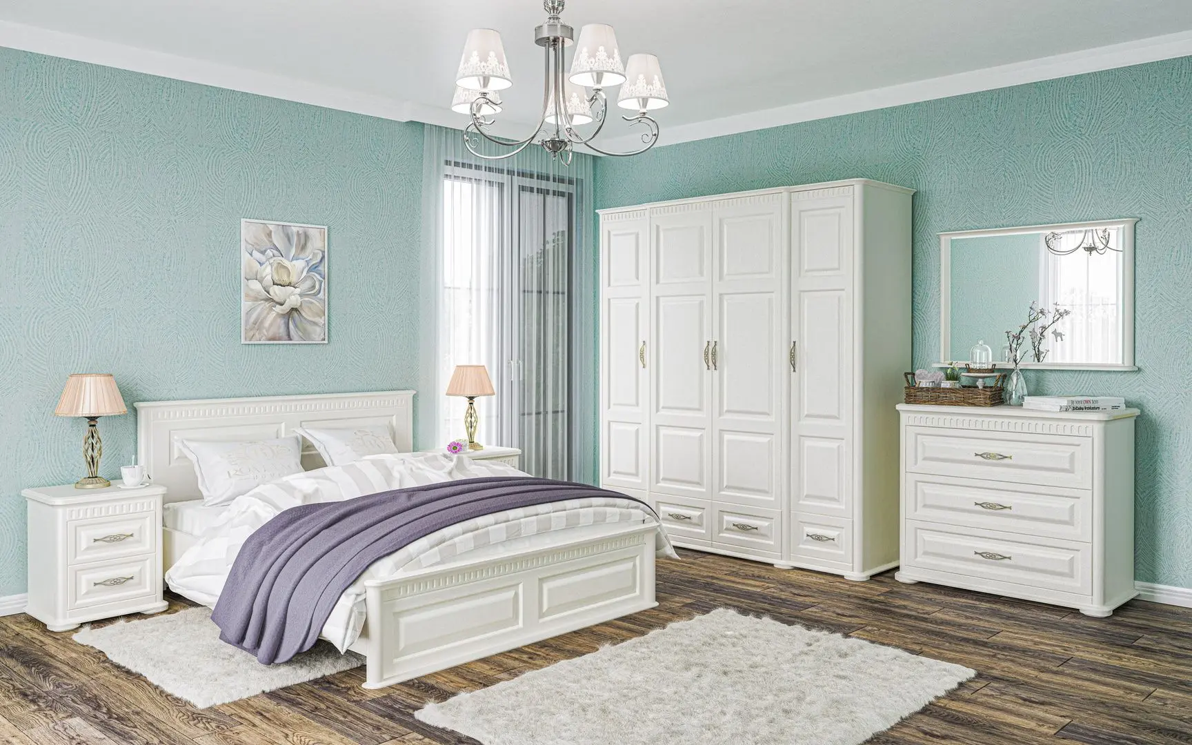 Noptiera Неман Marsel МН-126-02(1) (Painted Wood/Cream)