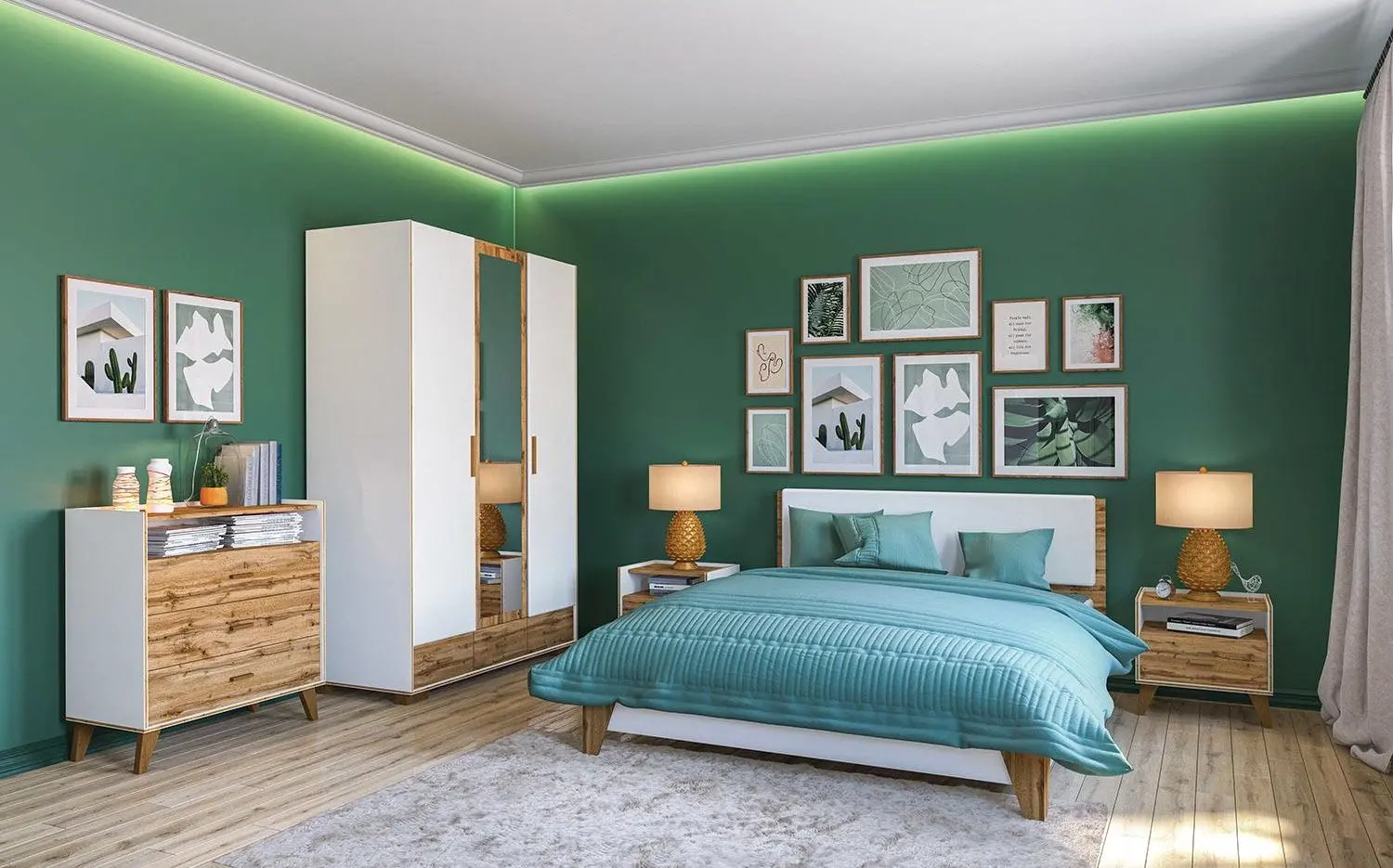 Noptiera Неман Skandi МН-036-28 (Wotan Oak/White)