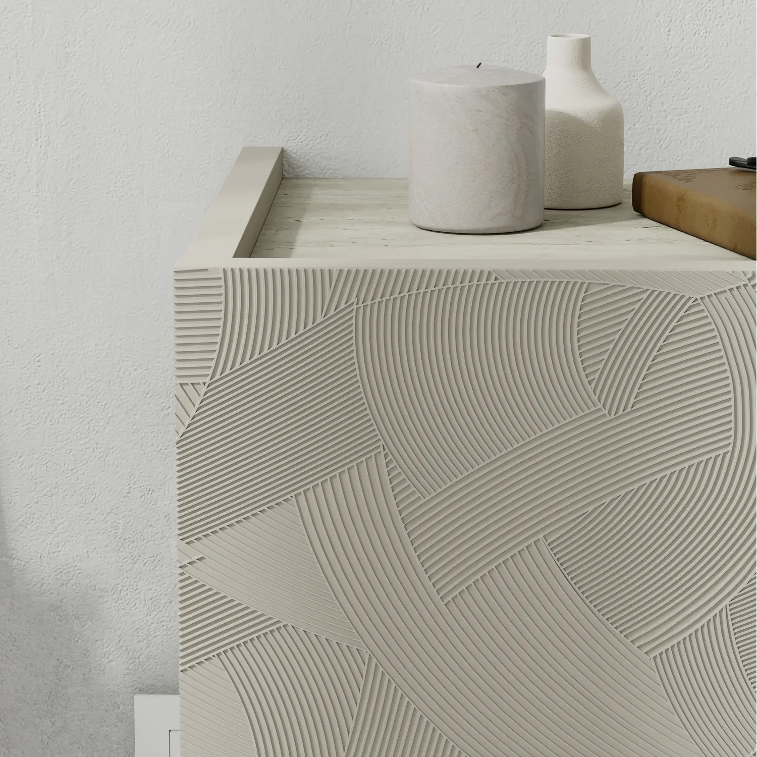 Тумба прикроватная Showdeko Onda (Sandstone/Travertine) - 3