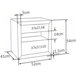 Тумба прикроватная Signal ET-003 Velvet (Gray Light) Thumb