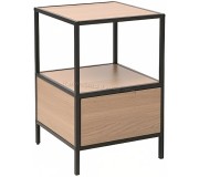 Тумба прикроватная Signal Geo S (Oak/Black)