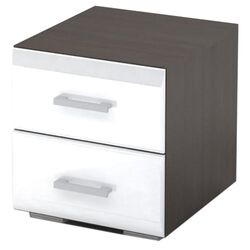 Тумба прикроватная Стендмебель Вегас ТБ 1 (Венге/Белый Глянец)