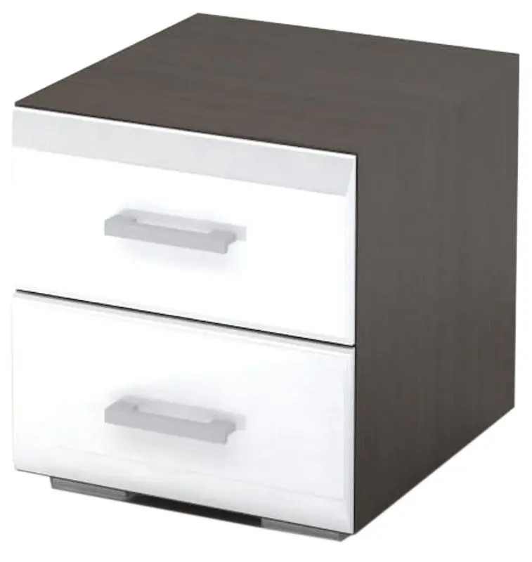 Тумба прикроватная Стендмебель Вегас ТБ 1 (Венге/Белый Глянец)