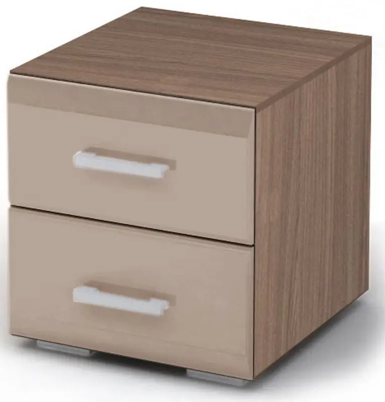 Noptiera Стендмебель Vegas ТБ 1 (Ash Shimo Dark/Milk Coffee)