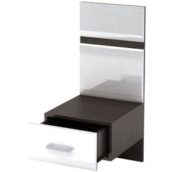 Noptiera Стендмебель Vegas ТБ 2 Wenge/White Gloss (cu suprastructură) Thumb