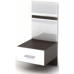 Noptiera Стендмебель Vegas ТБ 2 Wenge/White Gloss (cu suprastructură)
