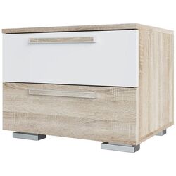 Noptiera SV-mebel Laguna 2 (Sonoma Oak/White Gloss)