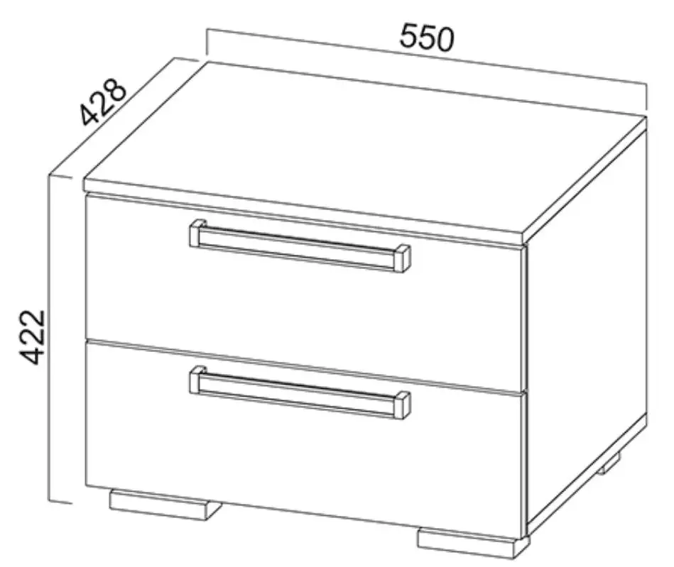 Noptiera SV-mebel Laguna 2 (Sonoma Oak/Jackson Pine) - 2