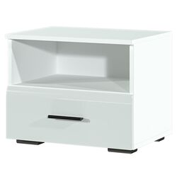 Noptiera SV-Mebel Solo (White/White Gloss/Wenge)