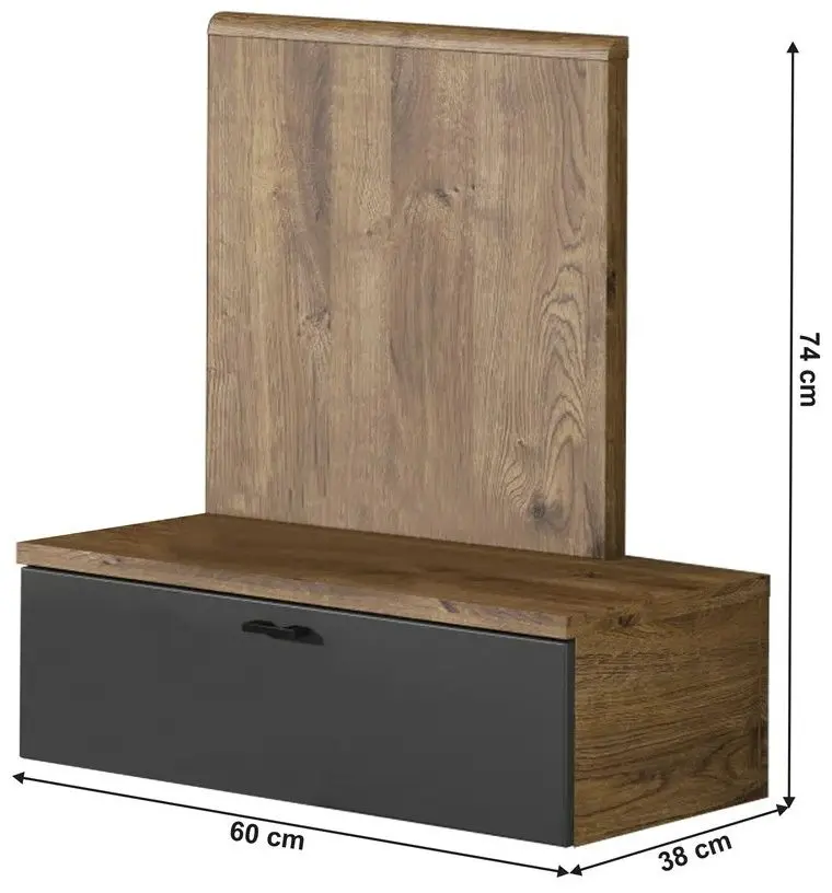 Noptiera Tempo Kondela Armeny 8XX3AT1P (Ribbeck Oak/Dark Graphite) - 2