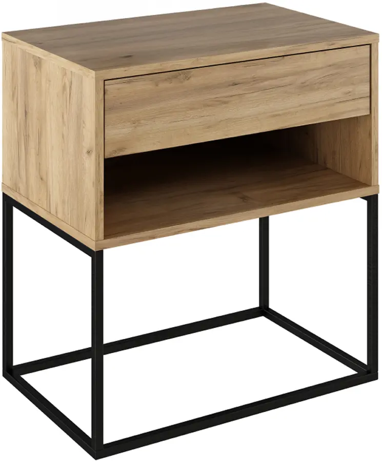 Noptiera Tempo Kondela Arti Typ 2 (Artisan Oak/Black)