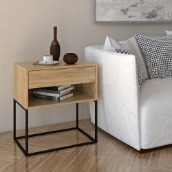 Noptiera Tempo Kondela Arti Typ 2 (Artisan Oak/Black)