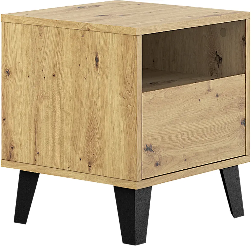 Тумба прикроватная Tempo Kondela Bogan New 1S (Artisan Oak) - 3