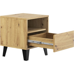 Тумба прикроватная Tempo Kondela Bogan New 1S (Artisan Oak) Thumb