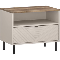 Тумба прикроватная Tempo Kondela Eyco 1S (Cashmere/Castello Oak) Thumb