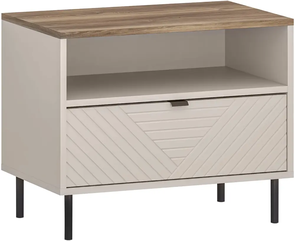 Тумба прикроватная Tempo Kondela Eyco 1S (Cashmere/Castello Oak) - 2