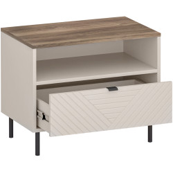 Тумба прикроватная Tempo Kondela Eyco 1S (Cashmere/Castello Oak) Thumb