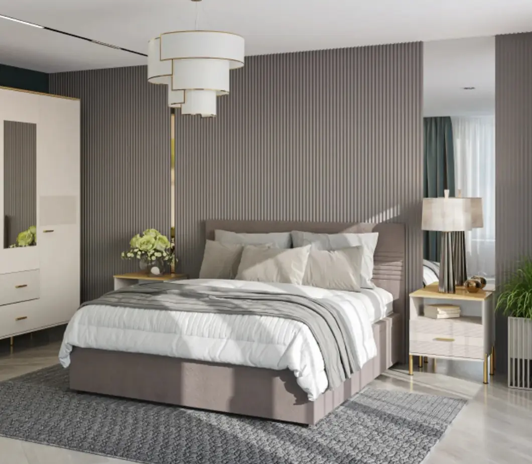 Тумба прикроватная Tempo Kondela Runol 1S (Cashmere/Stone Oak) - 4