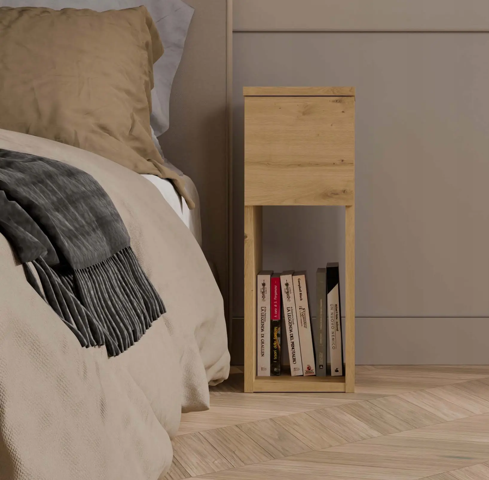 Тумба прикроватная TopEshop Galax 20 1S (Artisan Oak) - 5