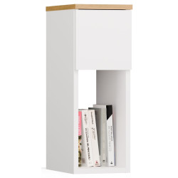 Тумба прикроватная TopEshop Galax 20 1S (White/Artisan Oak) Thumb