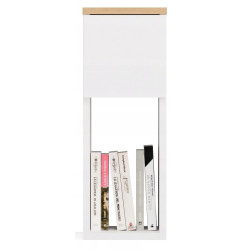 Тумба прикроватная TopEshop Galax 20 1S (White/Artisan Oak) Thumb