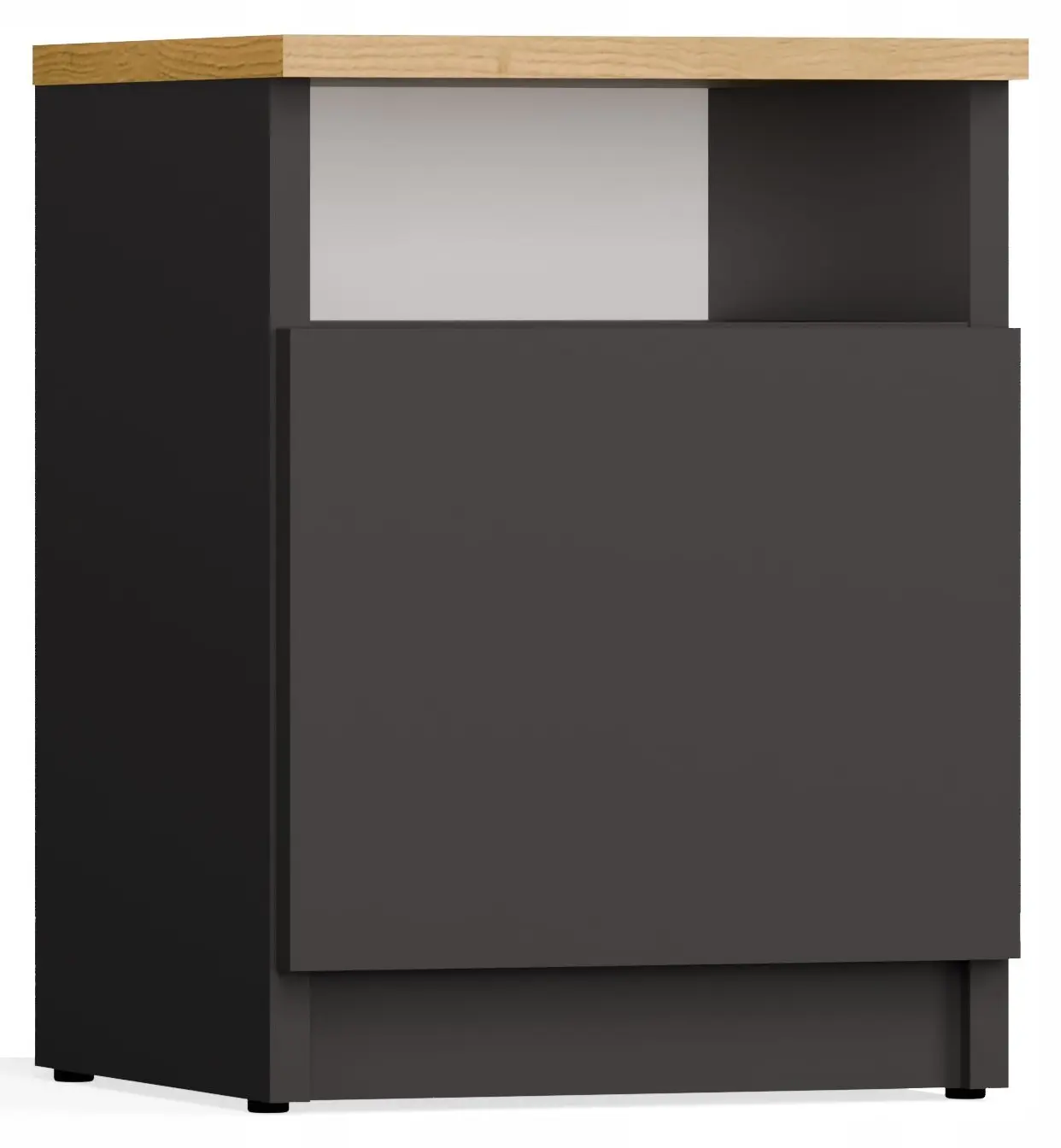 Тумба прикроватная TopEshop Galax 30 1D (Anthracite/Artisan Oak) - 2