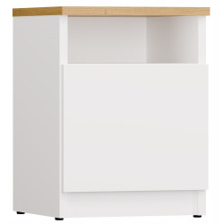 Тумба прикроватная TopEshop Galax 30 1D (White/Artisan Oak) Thumb