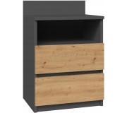 Noptiera TopEshop Malwa M1 (Anthracite/Artisan Oak)