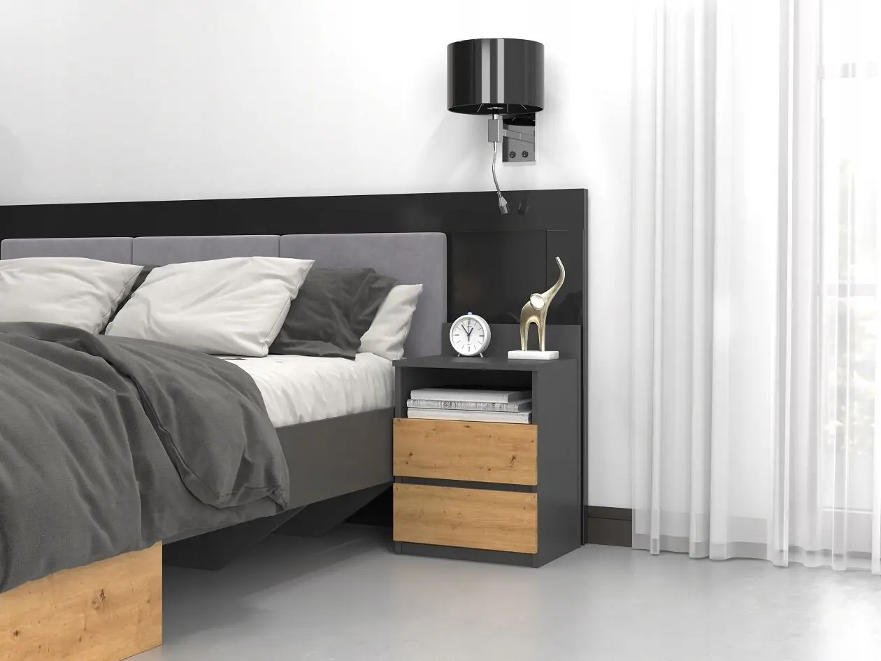 Noptiera TopEshop Malwa M1 (Anthracite/Artisan Oak)