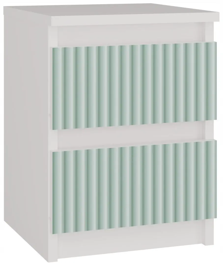 Тумба прикроватная TopEshop Malwa M2 Arteso (White/Mint)