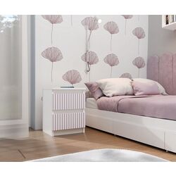 Тумба прикроватная TopEshop Malwa M2 Arteso (White/Pink)