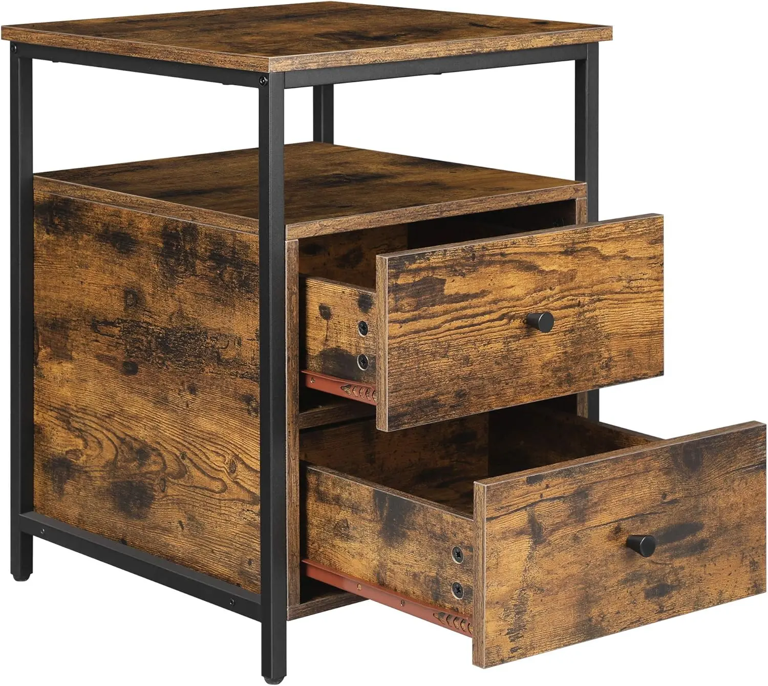 Noptiera Vasagle LET067B01 (Rustic Brown/Black)