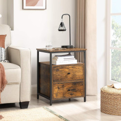 Noptiera Vasagle LET067B01 (Rustic Brown/Black) Thumb