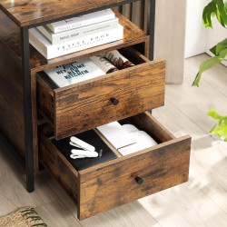 Noptiera Vasagle LET067B01 (Rustic Brown/Black) Thumb