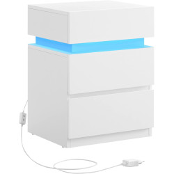 Тумба прикроватная Vasagle LET630T10 (White) Thumb