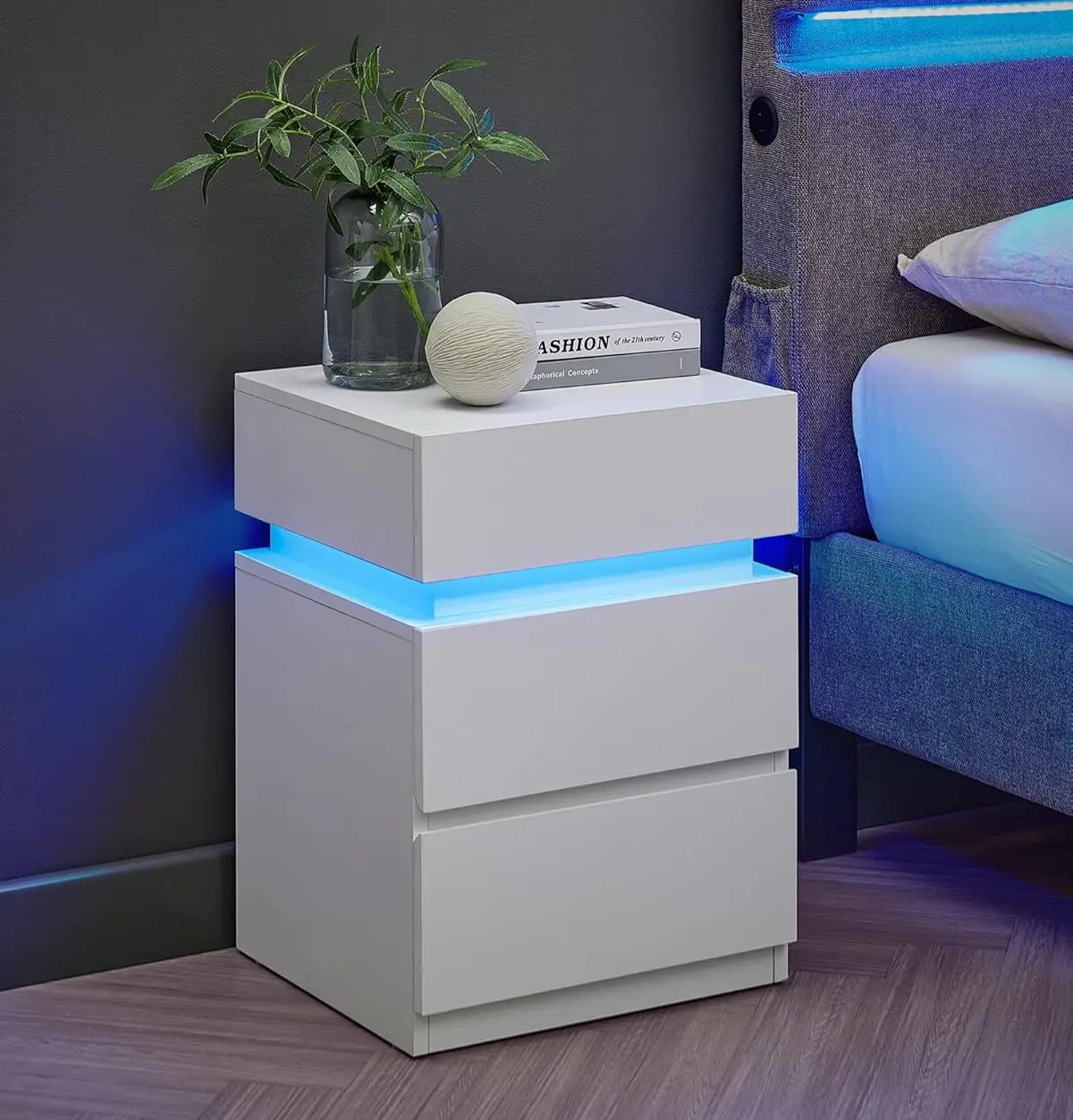 Тумба прикроватная Vasagle LET630T10 (White) - 3