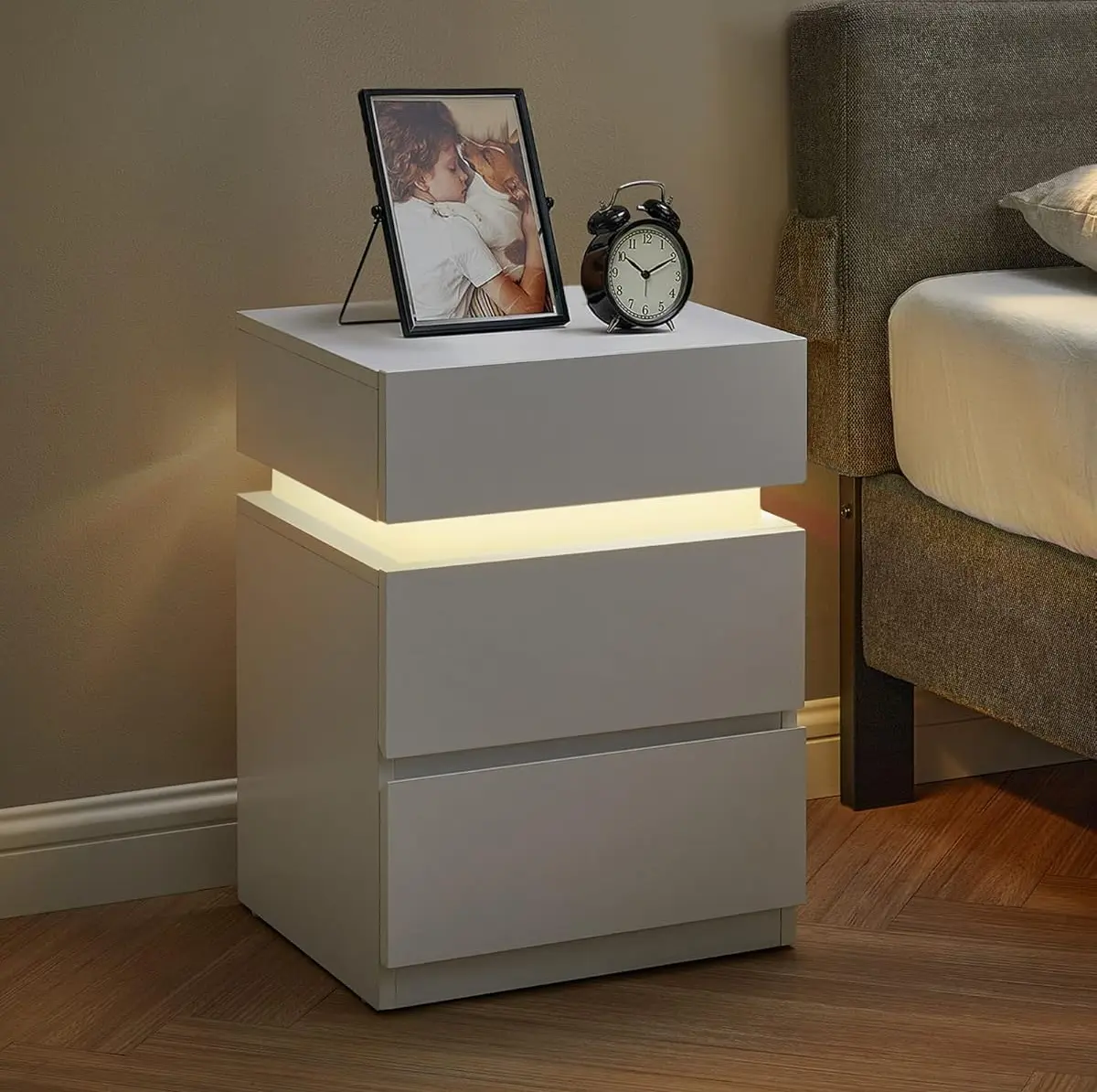 Тумба прикроватная Vasagle LET630T10 (White) - 4
