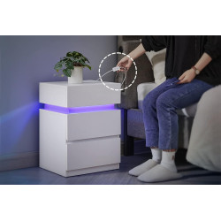 Тумба прикроватная Vasagle LET630T10 (White) Thumb