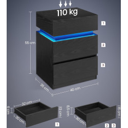 Noptiera Vasagle LET630T56 (Black) Thumb