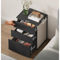 Noptiera Vasagle LET778B01 (Ink Black/Cappuccino) Thumb